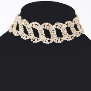 Rhinestone Chain Choker